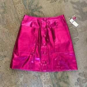Anthropologie Maeve Metallic skirt